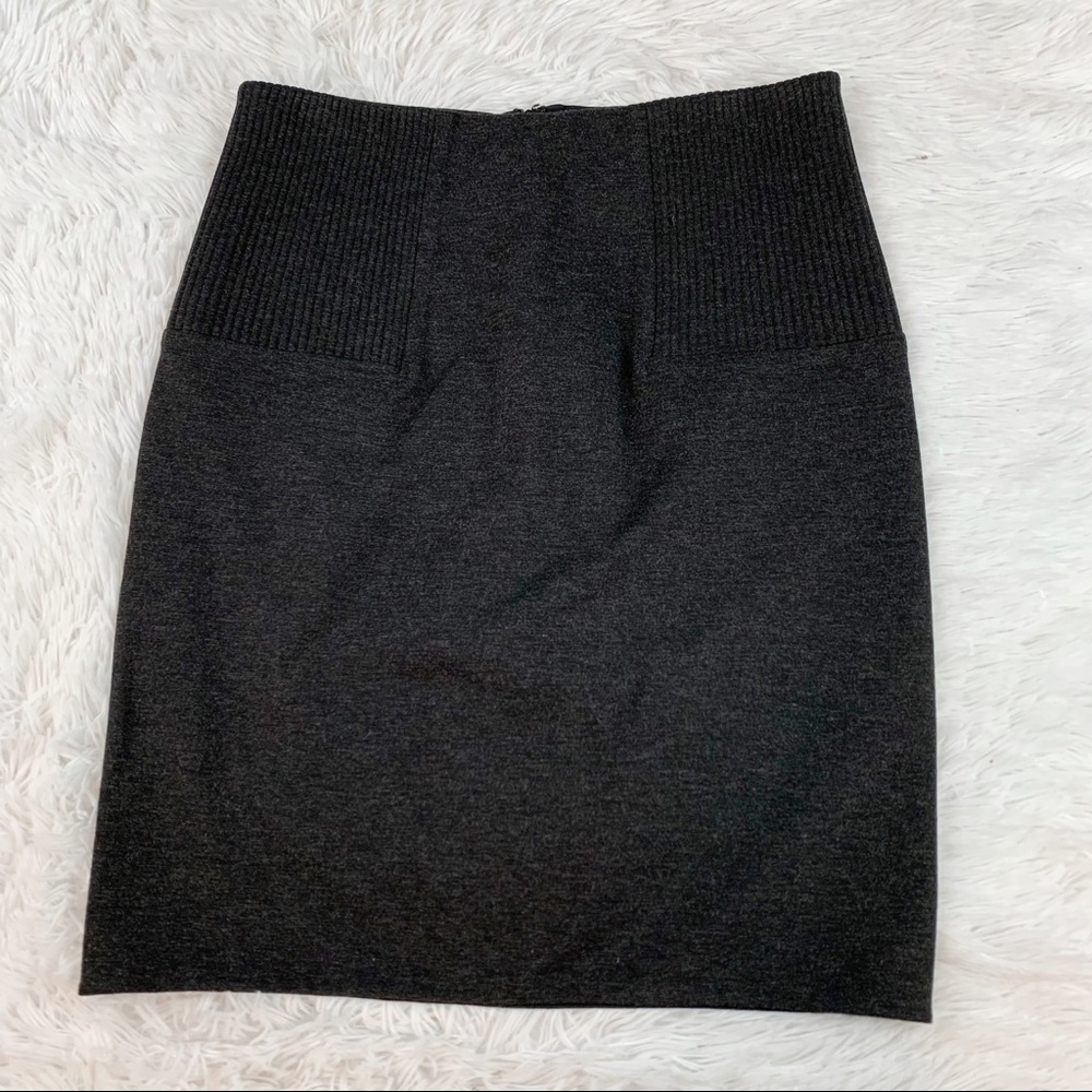 Philip‎ Lim 3.1 knit pencil skirt high waisted knee length in gray